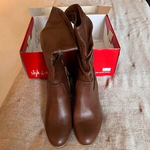 Style & Co. boots. Size 8M in Cognac